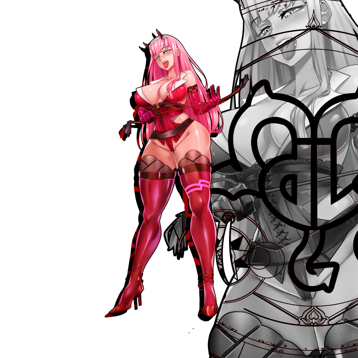 Zero Two Dominatrix (3 Options) – Doujin Love